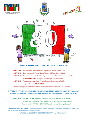 XXV aprile - 80° anniversario della Liberazione