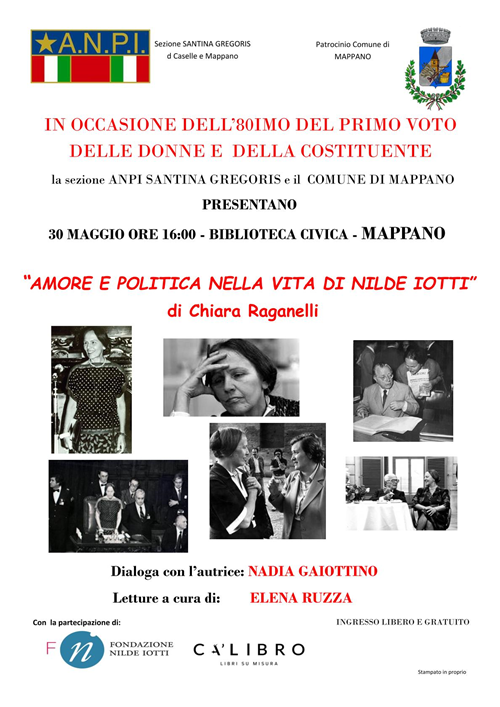 80esimo anniversario del primo voto delle donne e della costituente